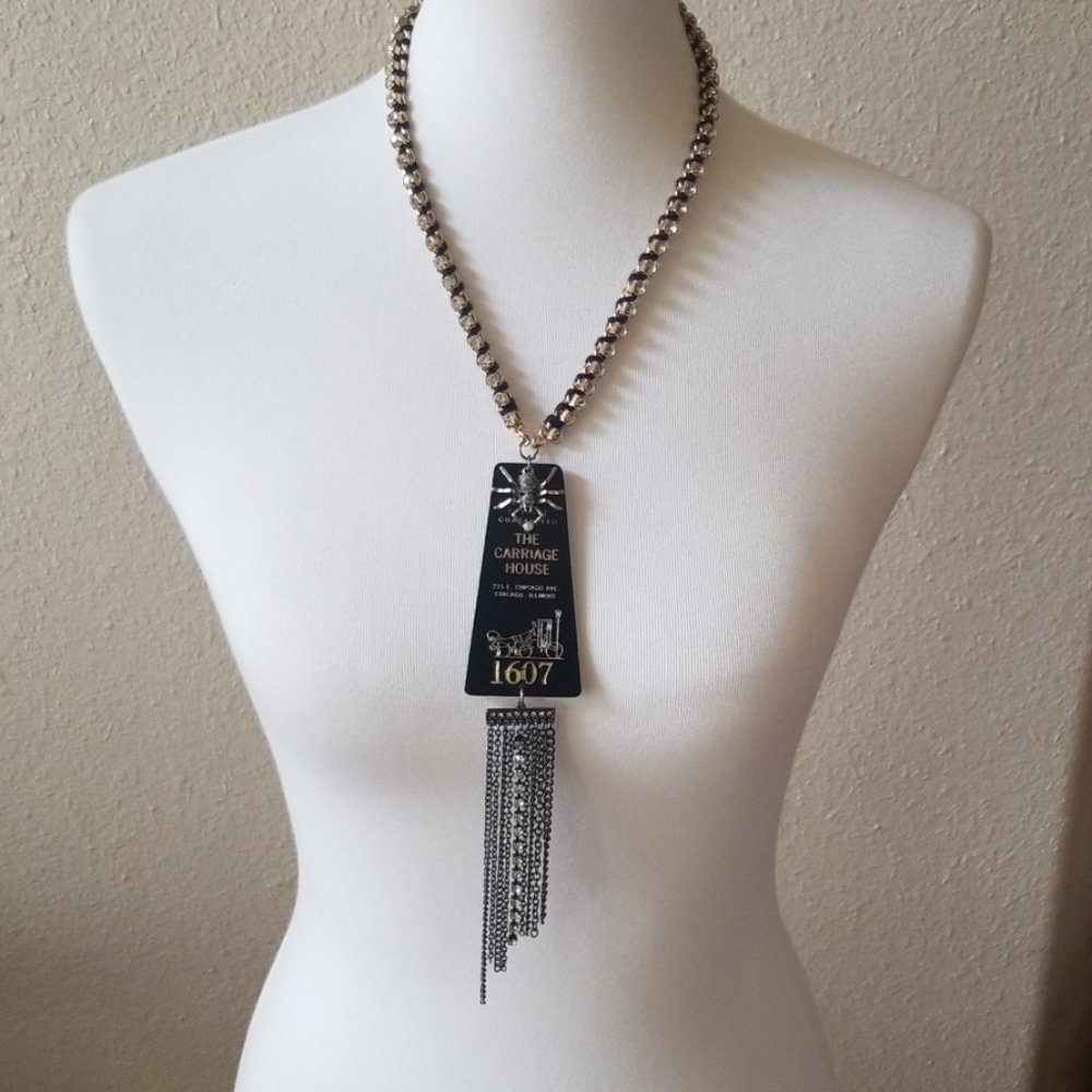 Vintage room key custom made necklace